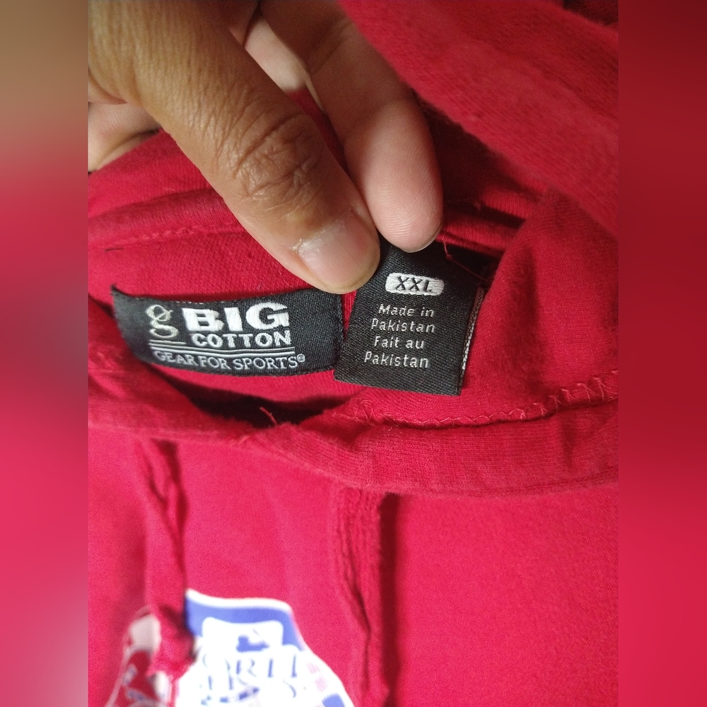 Texas Rangers 2010 World Series Sweat Shirt Red 2 XL Baseball Big Cotton - Picture 3 of 10